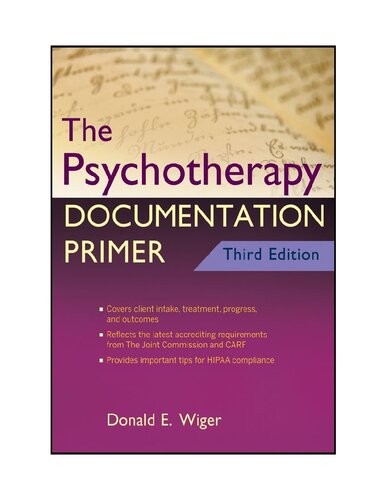 Psychotherapy Documentation (3rd Edition) – eBook PDF