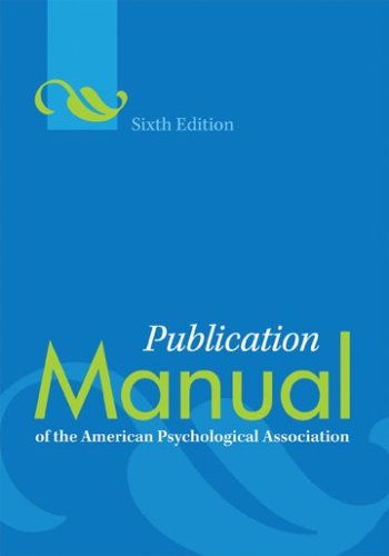 Publication Manual of the American Psychological Association (6th Edition) – eBook PDF