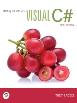 Starting out with Visual C# (5th Edition) – PDF